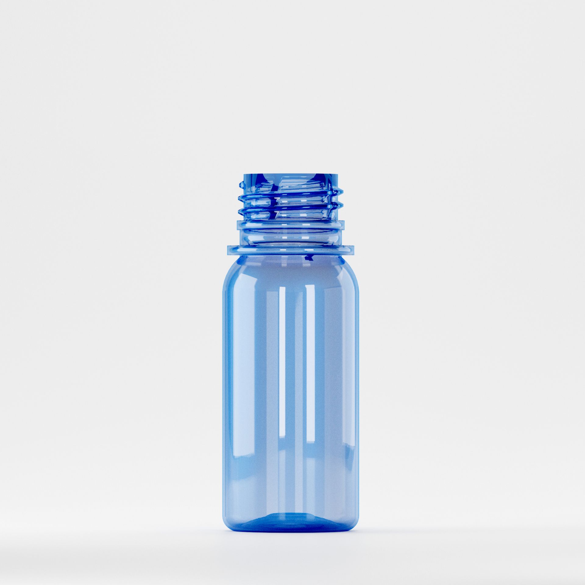 Flacon Pet 50ml, Albastru, Filet 28mm – PCO 1810 (Fără Capac)