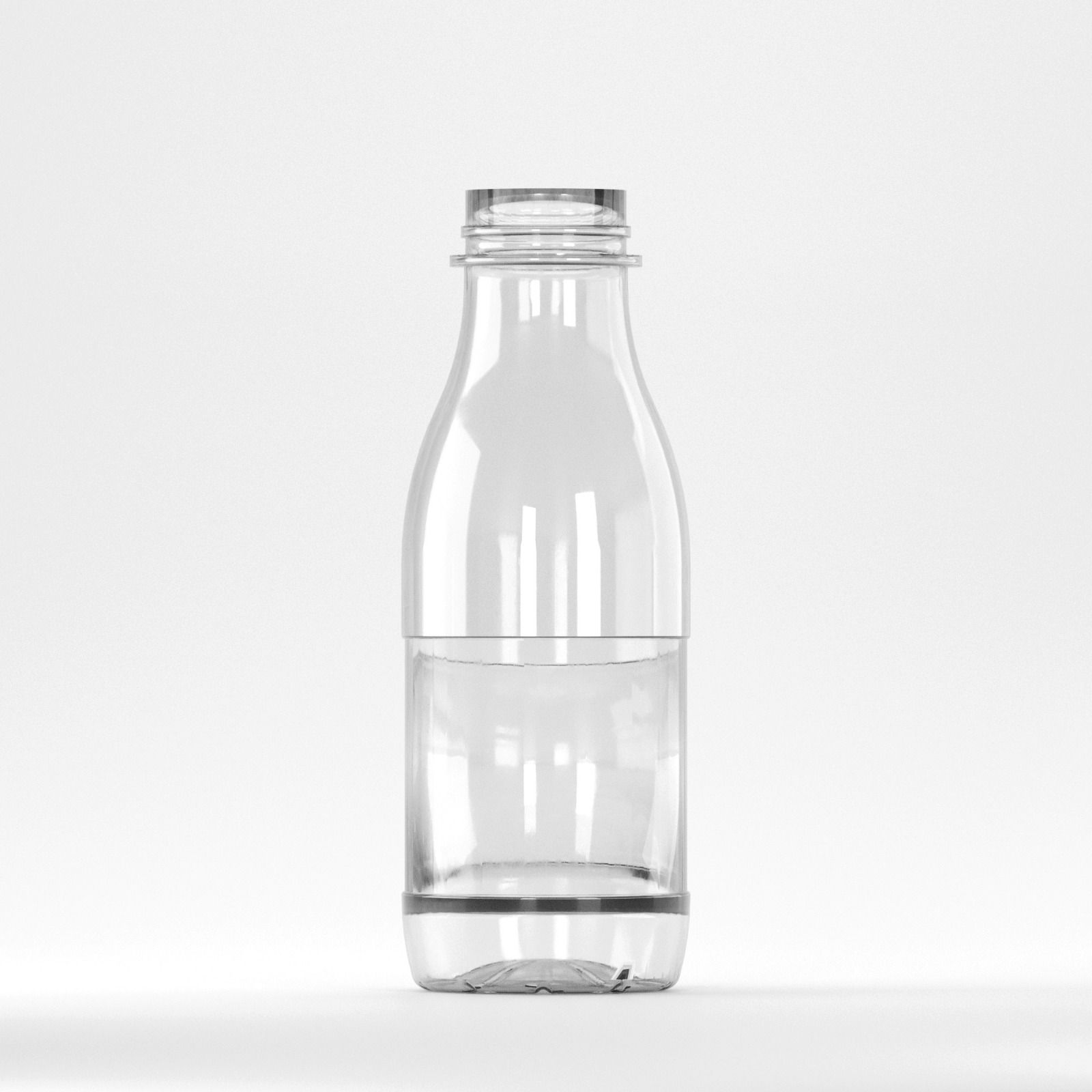 Flacon PET 400ml, Transparent, Filet 38mm (fără capac)