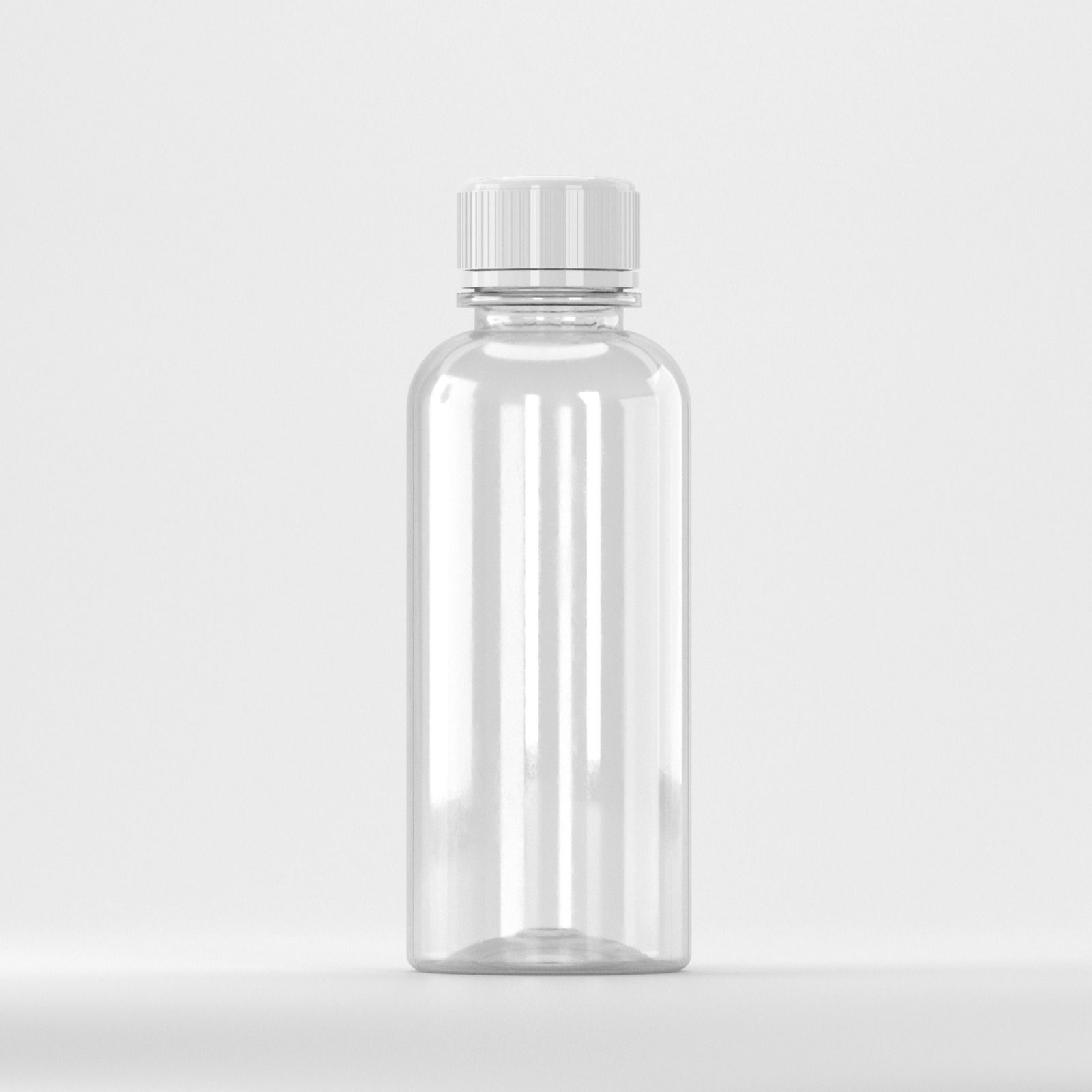 Flacon PET 200ml, Transparent Cu Capac Alb - Filet 28mm – Standard PCO 1810