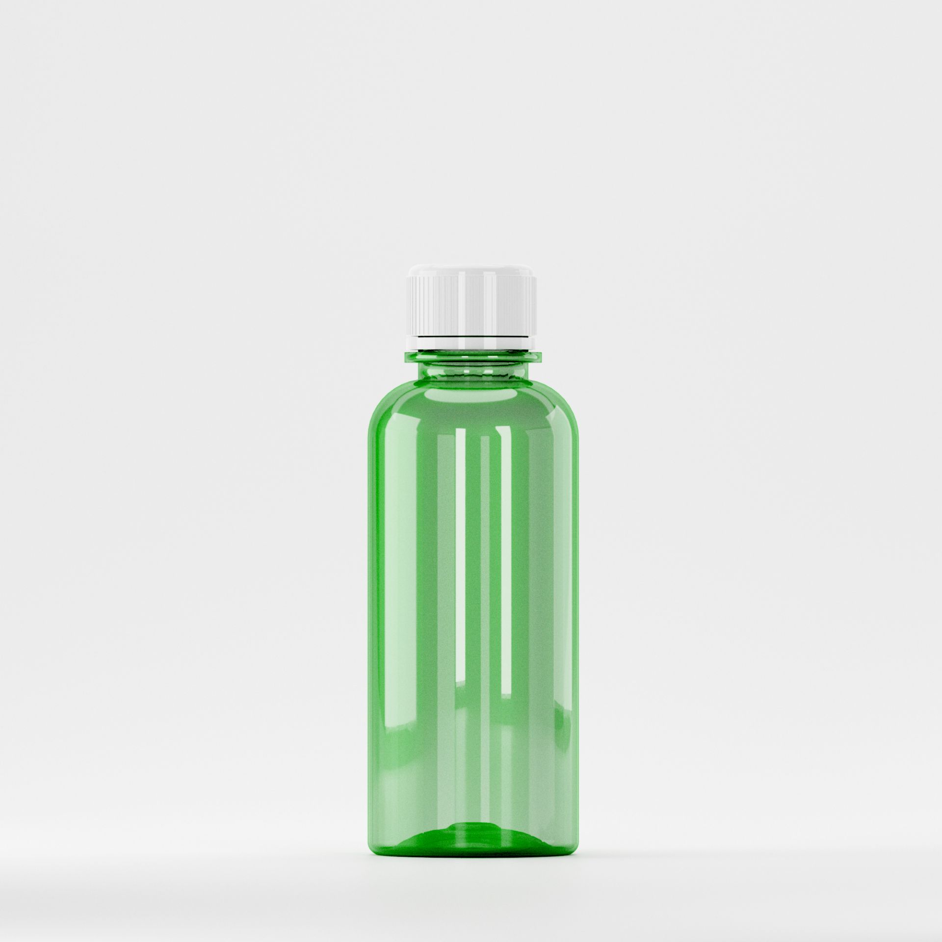 Flacon PET 200ml Verde – Filet 28mm – PCO 1810 (cu capac alb)