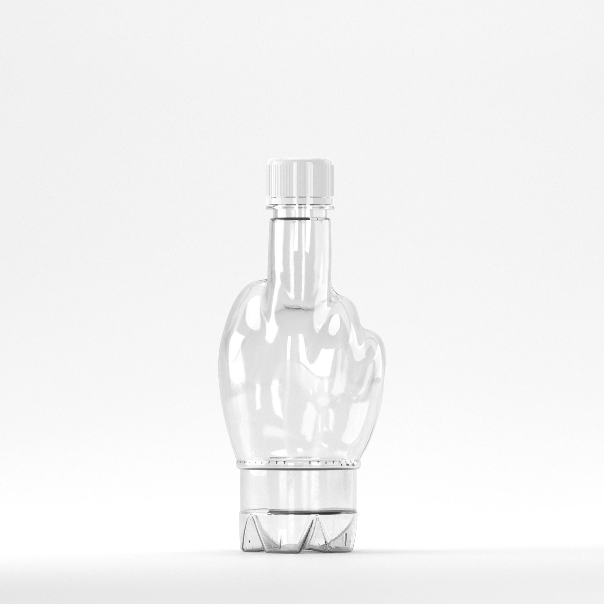  Flacon PET 370 ml Transparent – 30 grame – Filet 28mm – PCO 1810 (cu capac)