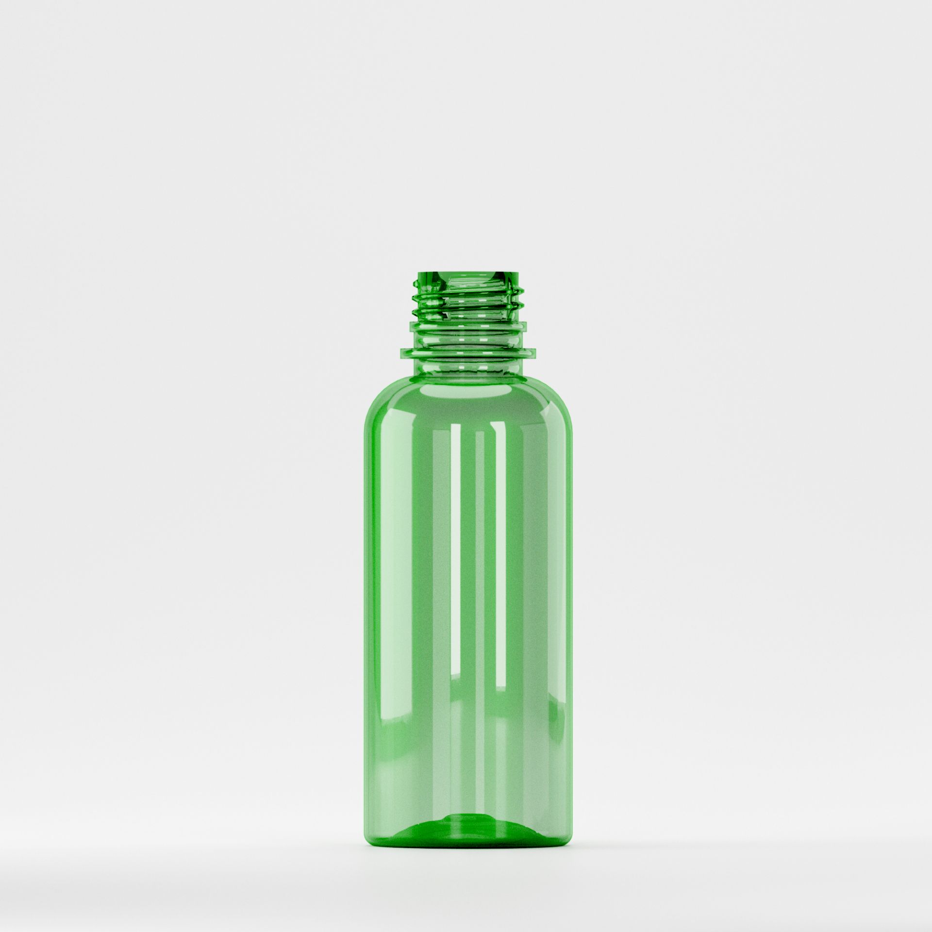 Flacon PET 200ml Verde – Filet 28mm – PCO 1810 (Fără Capac)