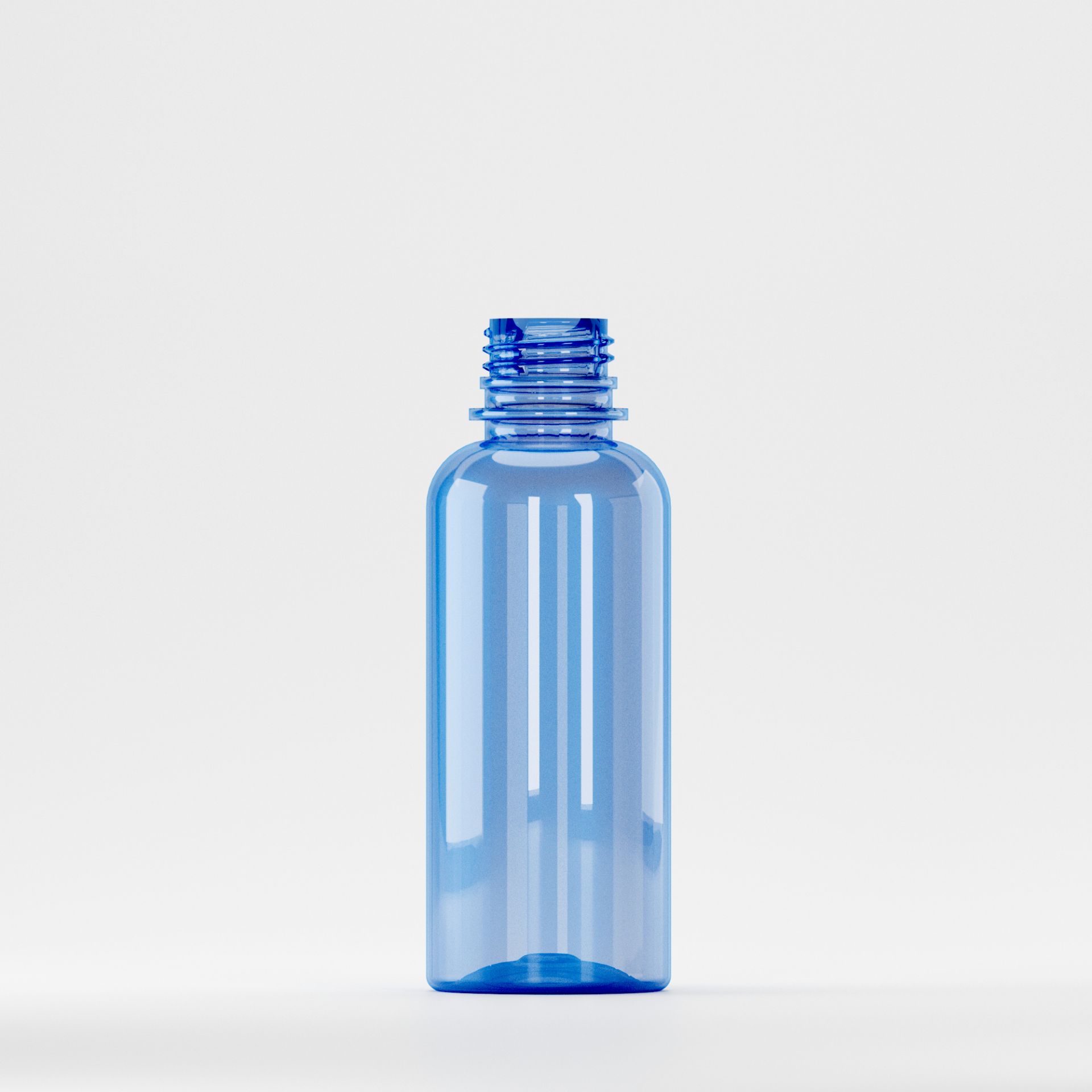 Flacon PET 200ml Albastru – Filet 28mm – PCO 1810 (Fără Capac)