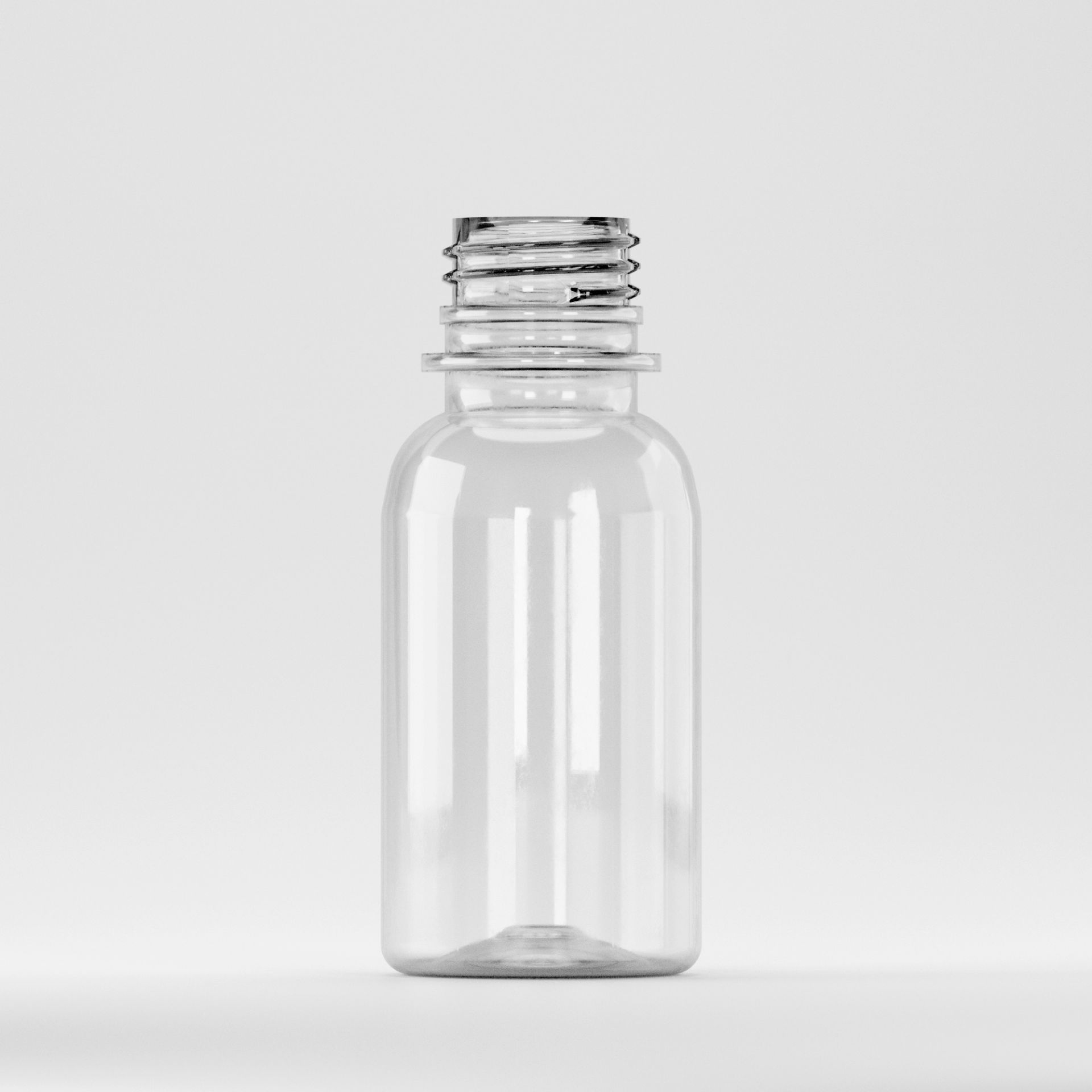 Flacon PET 100ml, Transparent, Filet 28mm – PCO 1810 (fără capac)